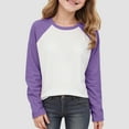 thumbnail image 2 of Hessimy Boys and Girls Toddler Long Sleeve T-Shirt Cotton Crewneck Casual Shirts Kids Fashion Graphic Tops(Purple,18-24 Months), 2 of 5