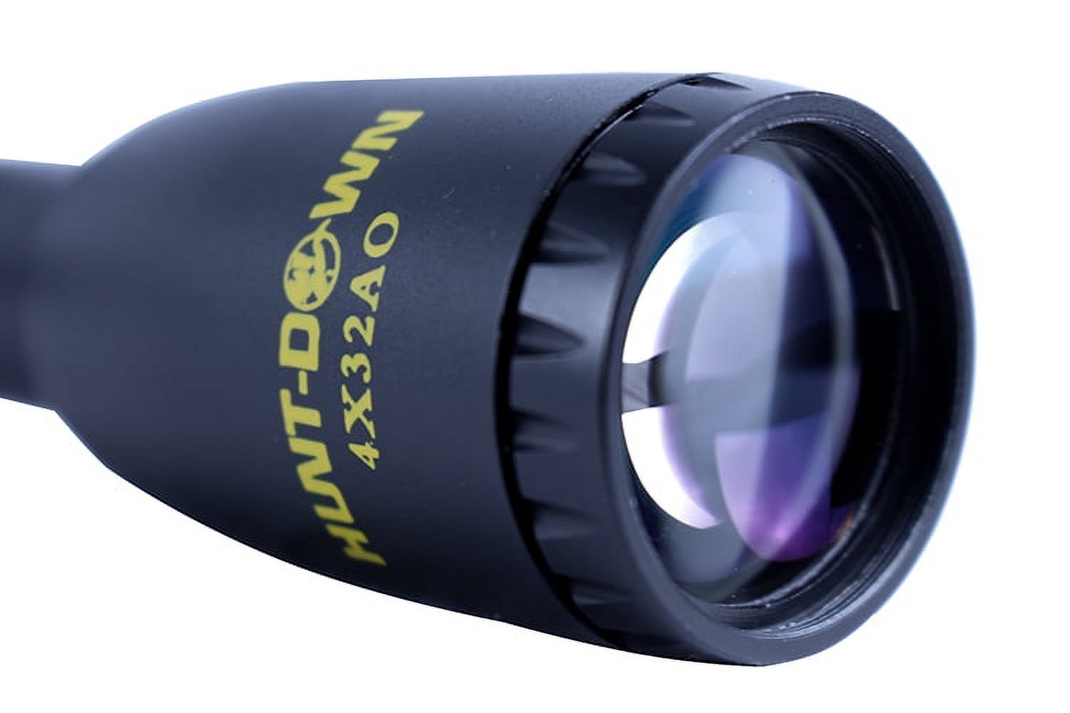 Hunt-Down Black Matte 4x32AO Wide Field Rapid Rangefinder Reticle Rifle Scope