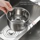 thumbnail image 3 of Stainless Steel Sink Strainer Hollow Bottom Sink Colander for Filter Washing Storaging, 3 of 5