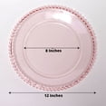 thumbnail image 2 of EASTIN 6 Pack 12” Gold Clear Acrylic Round Charger Plates With Beaded Rim Dinner Charger Plates, 2 of 11
