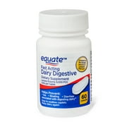 Equate Fast Acting Dairy Digestive Dietary Supplements, 60 Count