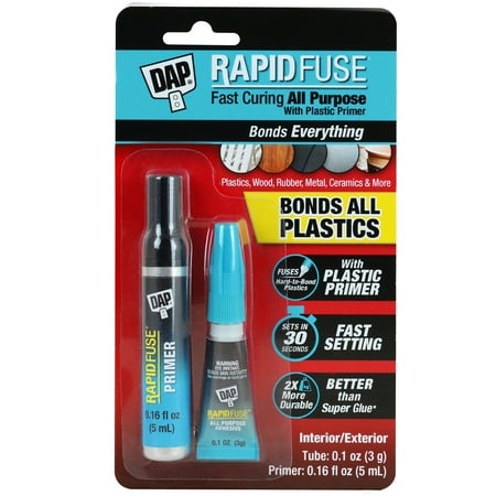 DAP RapidFuse All Purpose Fast Curing Adhesive with Plastic Primer