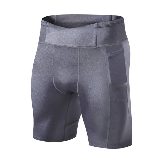 Running Shorts for Men, Breathable Polyester Mesh with Zipper Pocket and Drawstring Waist, Half-Length Athletic Short for Outdoor Sports and Daily Wear
