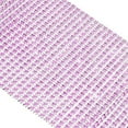 thumbnail image 4 of Mandala Crafts Faux Diamond Bling Wrap, Faux Rhinestone Crystal Mesh Ribbon Roll for Wedding, Party, Centerpiece, Cake, Vase Sparkling Decoration (4.75 Inches 24 Rows 10 Yards, Pink), 4 of 6