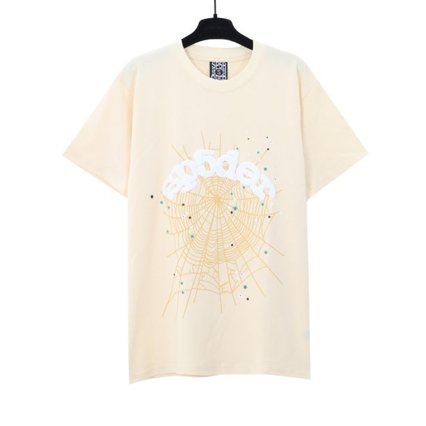 Sudadera con capucha rosa con la misma letra de espuma del cantante de hip-hop Sp5der Young Thug 5555557024 albaricoque