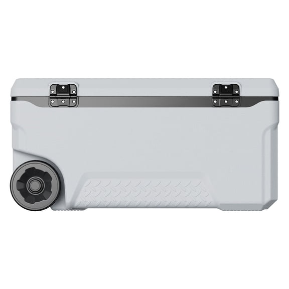 74 QT Wheeled Cooler with Heavy-Duty Handles, Insulated Lightweight Cooler for Camping, Beach Trips, and Outdoor Picnics