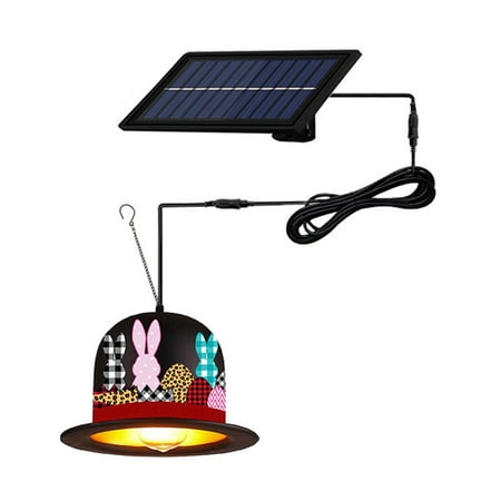 

Solar Chandelier Easter Hat Solar Light for Outdoor Garden Lawn Yard