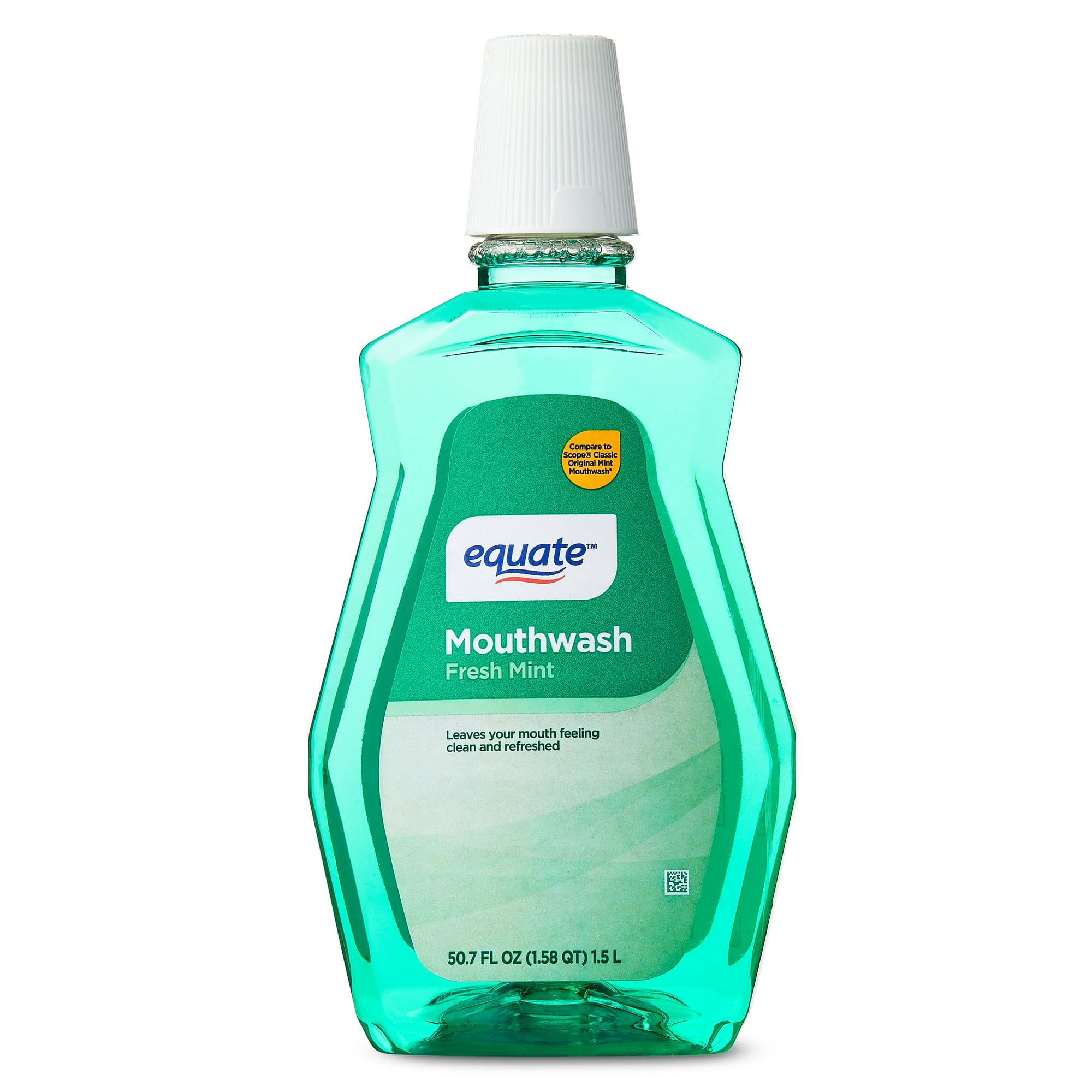 Equate Mouthwash, Fresh Mint, 1.5 L