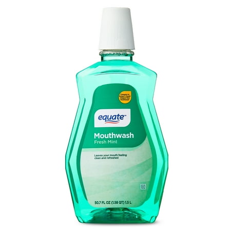 Equate Mouthwash, Fresh Mint, 1.5 L