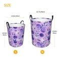 thumbnail image 5 of Fotbe Violet Laundry Basket with Handles, Waterproof Large Laundry Hamper, Wash Bag for Corner Dorm, Rolling Laundry Basket with Handles-Medium, 5 of 8