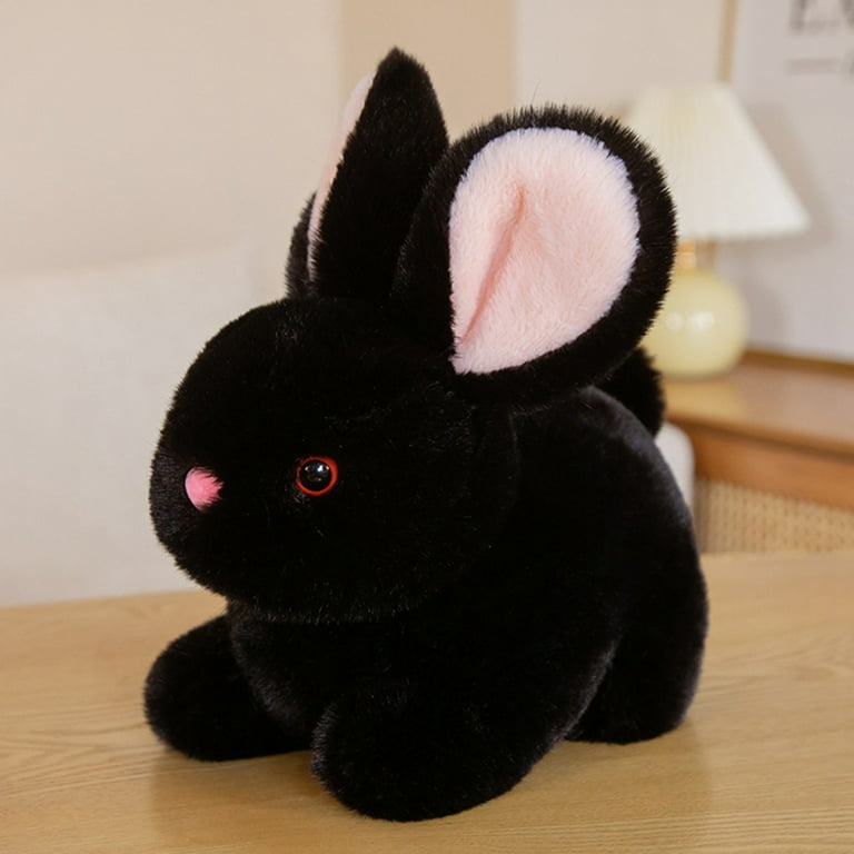 Black bunny best sale plush