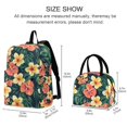 thumbnail image 2 of ALAZA Backpack Set Elegant Tropical Floral-d7 Elementary School Bags Student BookBag with Lunch Bag, 2 of 6