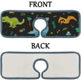thumbnail image 4 of GZHJMY 2PCS Faucet Absorbent Mat, Cute Cartoon Dinosaurs Brown Washable Sink Splash Guard Drip Catcher, Kitchen Bath Countertop Microfiber Sink Drying Mats for Kitchen, 4 of 7