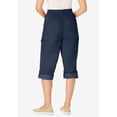thumbnail image 2 of Woman Within Plus Size Convertible Length Cargo Capri/Bermuda, 2 of 6
