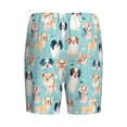 thumbnail image 5 of Gaeub Colorful Dog Printed Men's Short Pajama Pants, Lightweight Lounge & Sleep Bottoms Keep You Cool - 4X-Large, 5 of 9