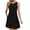 Black, variant on WIZUTIZ Sundresses for Women Stylish Plus High Rise Bow Tie Binding Solid Pleated Dress Sleeveless V-Neck Beach Dress for Teen Girls Mini Dress Thin Party Dress Yellow