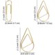 thumbnail image 4 of Clips de papel para oficina, escuela, estudiantes, 300 unidades, color oro rosa, de acero inoxidable, Dorado, 4 of 4