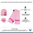 thumbnail image 5 of Heat Trendz Girl's One Size Fits Most Flower Hat Gloves and Scarf Winter Set, 5 of 5