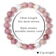 thumbnail image 4 of Pulseras de cuentas de ansiedad para mujer, joyería, pulsera de cristal de piedra curativa, alivio del estrés, cuentas de yoga, pulseras de chakras, regalos para mujeres, rosa, 4 of 5