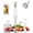White, variant on Immersion Blender Handheld Hand Blender, 1000W 5 in 1 Hand Mixer Stick,  12 Speed Handheld Blender 304 Stainless, Mixing Beaker, , Whisk, Milk Frother, Soup, Smoothies,  , Sauce
