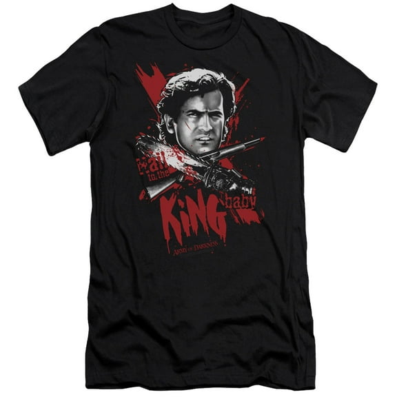 Army Of Darkness Hail To The King Adult 30/1 T-Shirt Black