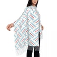 thumbnail image 3 of Chicago Flag Women's Pashmina Shawl Wraps Fringe Scarf Long Large Scarf, 3 of 7