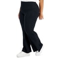 thumbnail image 2 of Derek Heart Women's Trendy Plus Size Pull-On Flare Pants Black 3X B4HP, 2 of 3