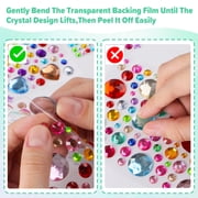 Neasyth Self Adhesive Gem Stickers 3330 Pcs Rhinestone Stickers, Gemstone Pearl for DIY Crafting, Face Jewels for Makeup