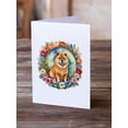 thumbnail image 2 of Chow Chow and Flowers Greeting Cards and Envelopes Pack of 8 7 in x 5 in, 2 of 3
