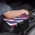 thumbnail image 4 of Chririnla Car Armrest Seat Box Cover USA Bald Eagle Flag Pattern Non Slip Car Armrest Cover Van, with Pockets Car Armrest Middle Box Pad, 4 of 6