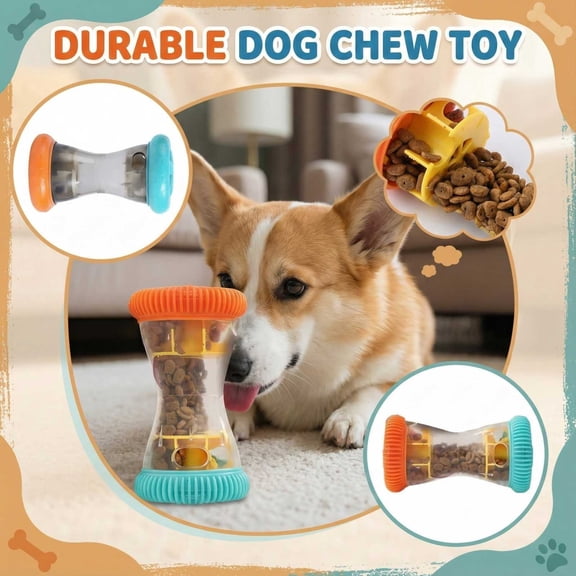 Dog Chew Toys for Aggressive Chewers - Puppy Toys, Interactive Treats for Small Medium Large Dogs, A, 5.5x3.1 inch