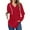 Red, variant on UVN Fall Hoodies for Women Long Sleeve V Neck Hooded Sweatshirts Ladies Loose Casual Drawstring Pullover Tops