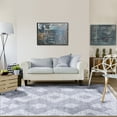 thumbnail image 2 of Bohemian Geometric Shag Indoor Tassel Area Rug, Cream/Grey, 8' x 10', 2 of 8