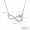 White Gold, variant on Aurelle Infinity Heart Moissanite Necklace for Women, 14K Yellow Gold Plated 925 Sterling Silver Love Heart Pendant, Anniversary Birthday Valentine's Day Jewelry Gift for Wife Girlfriend Mom