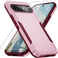 thumbnail image 1 of KOMI for Pixel 9 Pro XL Case,Google Pixel 9 Pro XL Case,with Screen Protector,[Military Grade Drop Tested] Heavy-Duty Tough Rugged Shockproof Protective Case for Google Pixel 9 Pro XL, Pink, 1 of 5