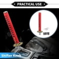 thumbnail image 2 of Kit de pomo de cambio de marchas Unique Bargains, 31 cm con 4 adaptadores para vehículos automáticos y manuales de aleación de aluminio rojo, 2 of 7