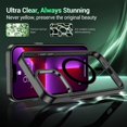 thumbnail image 5 of Magnetic for iPhone 13 Pro Max Case, [Compatible with MagSafe] [Non-Yellowing] Slim Thin Shockproof Protective Cover Phone Case for iPhone 13 Pro Max Case-Black/Clear, 5 of 15