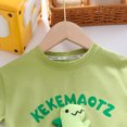 thumbnail image 3 of Children's two-piece summer small and medium-sized children's baby Korean three-dimensional dinosaur short sleeved shorts set for boys' summer wear, 3 of 5