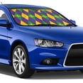 thumbnail image 4 of Balery Mardi Gras Windshield Sun Shade, Car Front Window Sunshade Cover ,Automotive Interior Portected Blocks Uv Rays For Car Pickup Truck Suv Accessories- Medium, 4 of 7