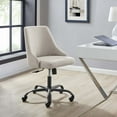 thumbnail image 2 of Modway Distinct Tufted Swivel Upholstered Office Chair in Black Beige, 2 of 10
