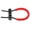 Red, variant on BOKYAN Archery Equipment Adjustable Compound Wrist Rope Polyester Braided Strap Cord For Target Practice And Hunting Bow Sling (Black, 9.45 inches / 24 cm)