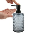 thumbnail image 3 of 1 Pc Simple Cylindrical Soap Pump Dispenser for Bathroom 500ml Gray Black, 3 of 6