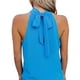 thumbnail image 2 of VISgogo Mujeres Halter Tops, Adultos Summer Loose Tie-up Color sólido Tank Tops (Blanco, Negro, Azul, Albaricoque Claro, Rosa Roja) VISgogo moda, 2 of 3
