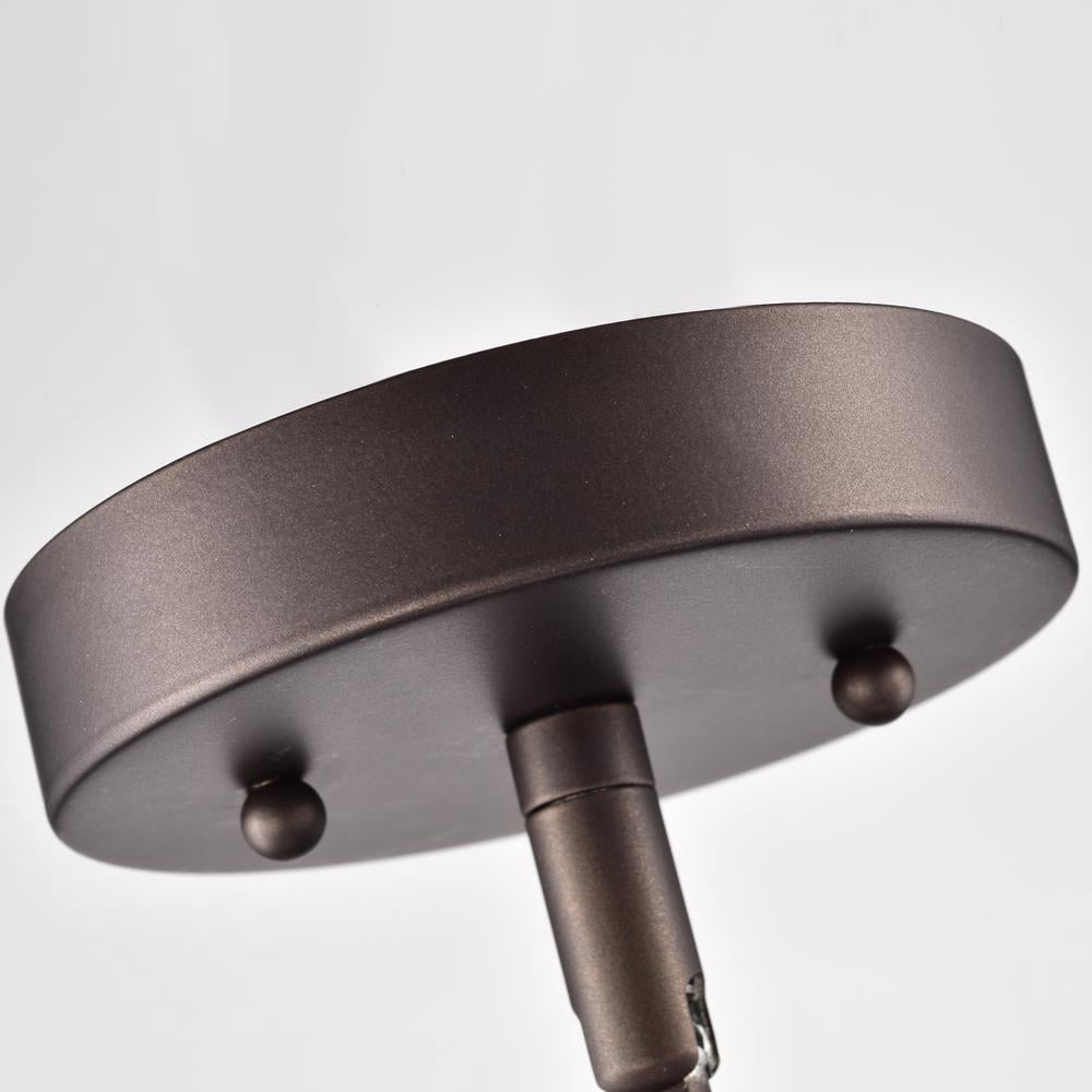 CHLOE Roan 1 Light Oil Rubbed Bronze Mini Pendant Ceiling Fixture 9" Wide