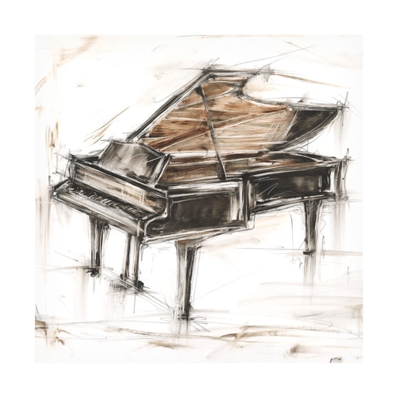 Ethan Harper 'Grand Piano Study' Canvas Art