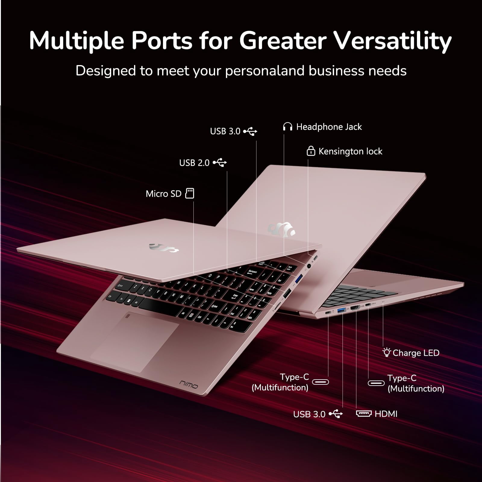 15.6 IPS FHD-Gaming-Laptop, 8 Cores AMD Ryzen 7 6800H 32GB DDR5 RAM 2TB SSD (Beat i7-12700H, Up to 4.7GHz) AMD Radeon 680M GPU-Computer with Backlit Keyboard Fingerprint,2 Years Warranty,Rose Gold
