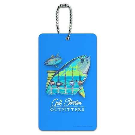 Gulf Stream Outfitters Yellowfin Ahi Tuna Ocean Fishing Luggage Card Suitcase Carry-On ID