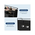 thumbnail image 3 of Ourlova Cat Litter Box Enclosure With Metal Frame And Dual Storage Shelves Modern Hidden Litter Box Furniture Indoor Cat House Side Table Style, 3 of 8