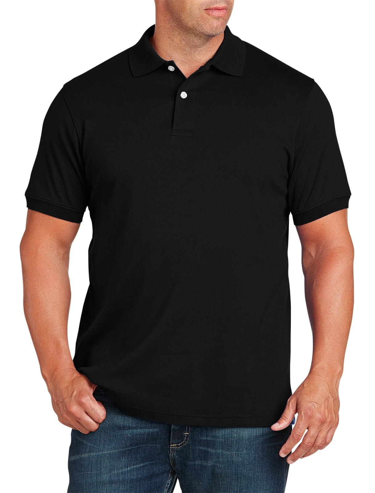 Harbor Bay - Men's Big & Tall Harbor Bay Interlock Knit Polo Shirt ...