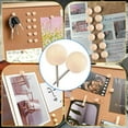 thumbnail image 6 of 130pcs Round Wood Decorative Push Pins, Wood Head and Steel Needle Point Thumb Tacks xc6458, 6 of 6